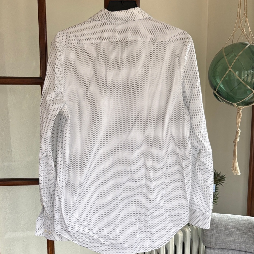Calvin Klein Patterned White Dress Shirt - Picture 5 of 5